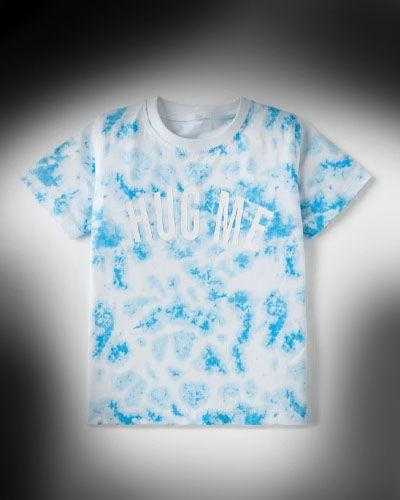 T-Shirt Blue and white